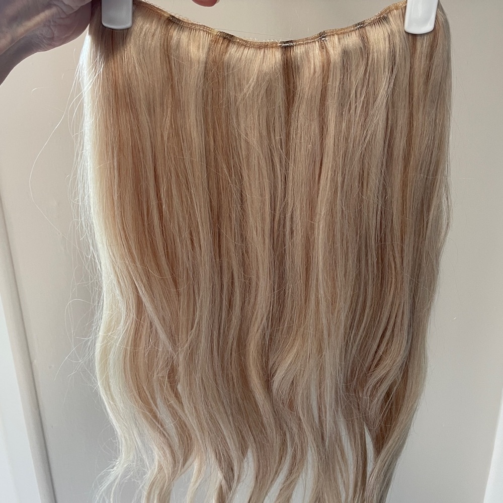 Hidden Crown Halo Luxurious Light Blonde Hair Extensions